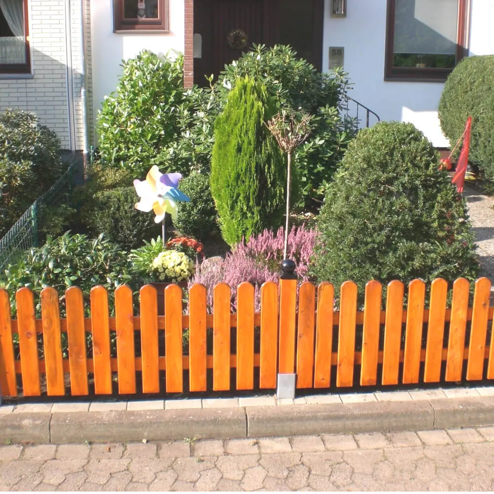 Zaunlatte Nordic gerundet, europäische Lärche natur – Bild 5