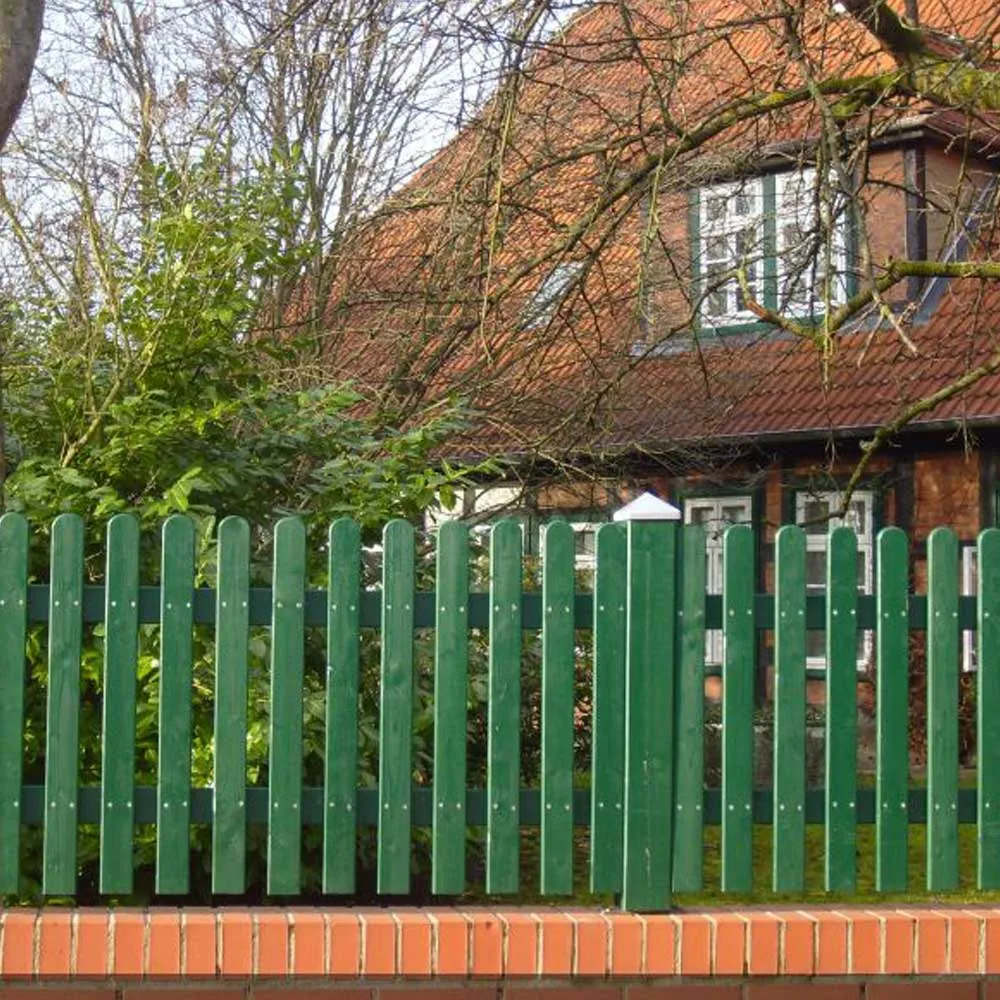 Zaunlatte Rustik gerundet, KDI salzgrün – Bild 4