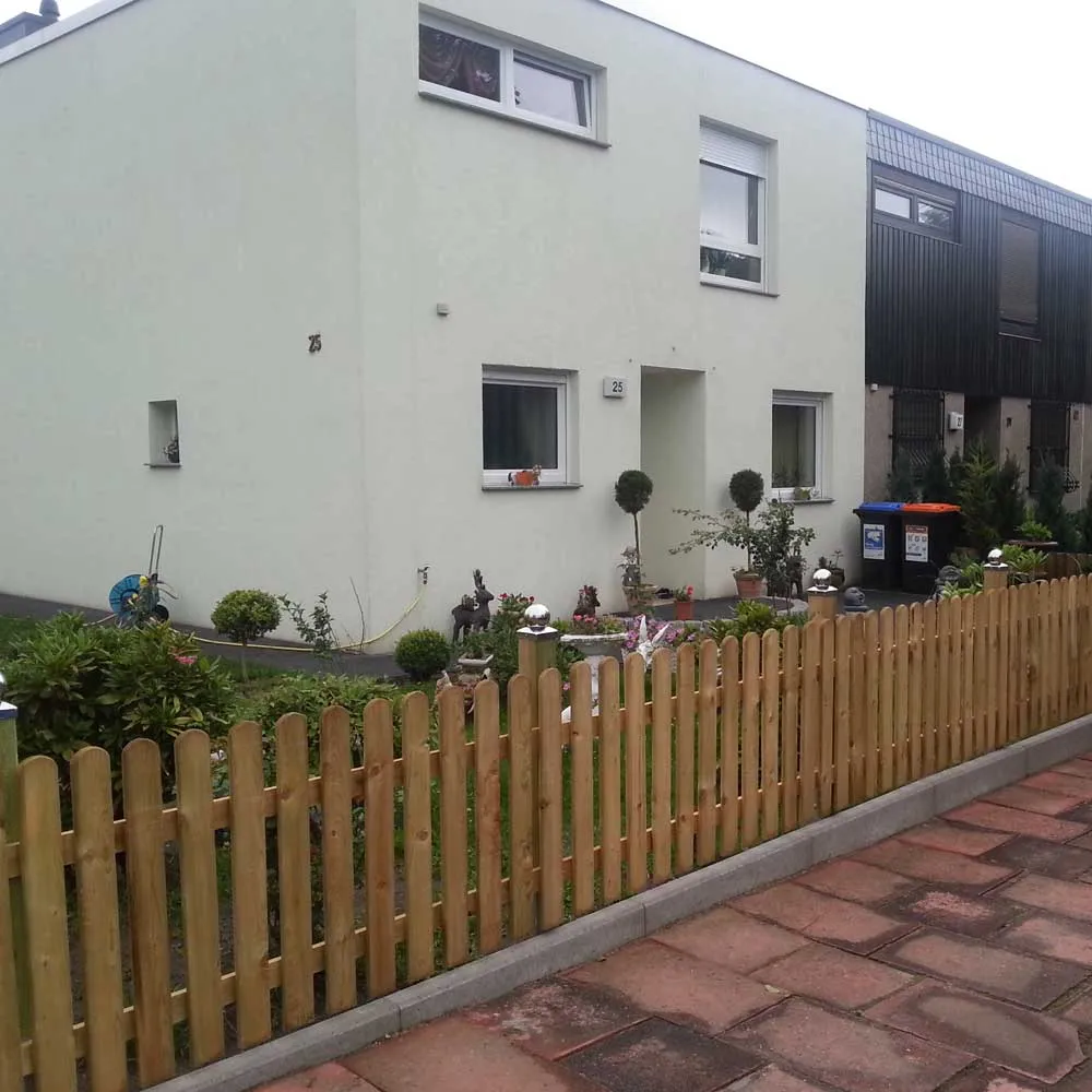 Zaunlatte Landhaus gerundet, KDI salzgrün – Bild 2