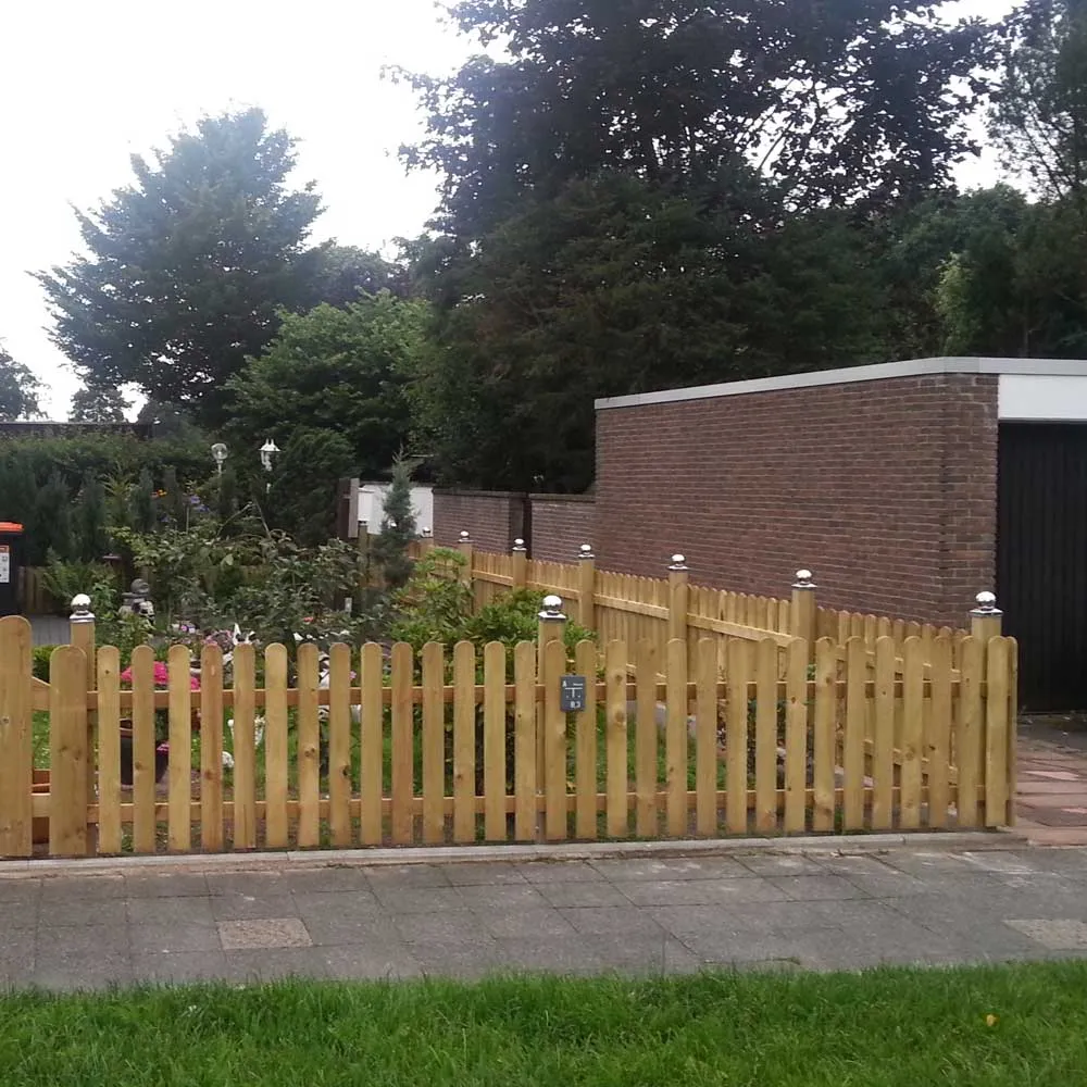 Zaunlatte Landhaus gerundet, KDI salzgrün – Bild 4