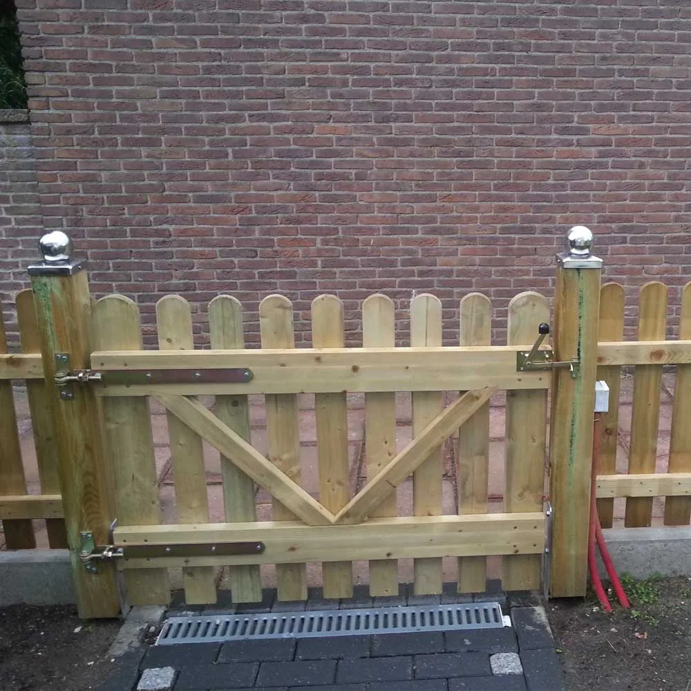 Zaunlatte Landhaus gerundet, KDI salzgrün – Bild 5