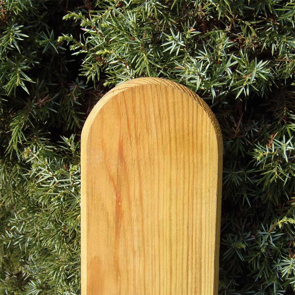 Zaunlatte Rustik gerundet, KDI salzgrün