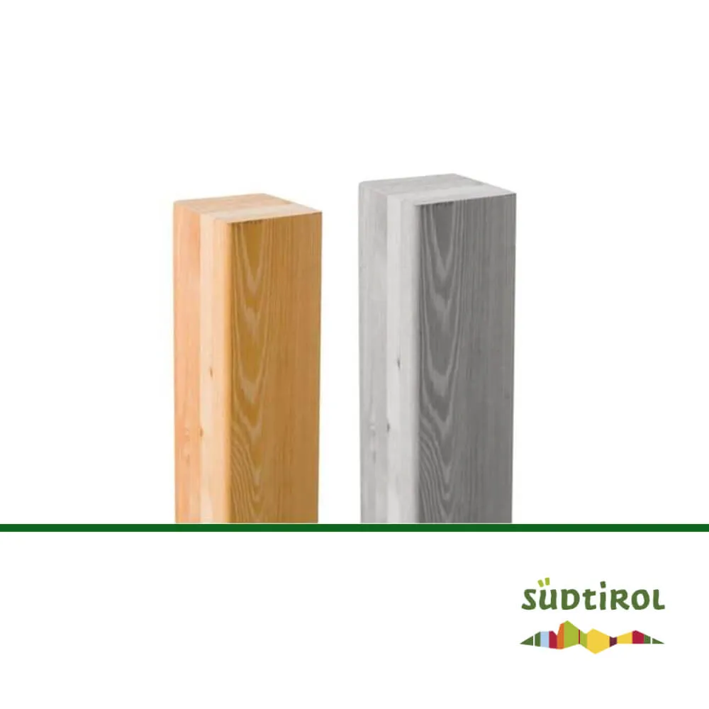 Zaunpfosten aus Gebirgslärche, geleimt