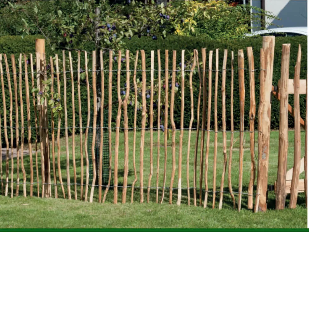 Zaunpfosten aus Kastanie, gespitzt & naturbelassen – Bild 2