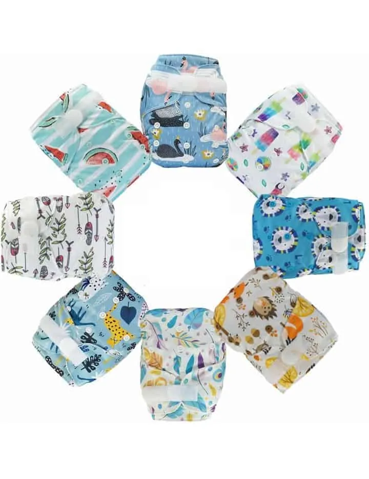 Blümchen Überhosen Sparpack 3er Set One Size 4 – 15 kg perfekt für Stoffwindeln