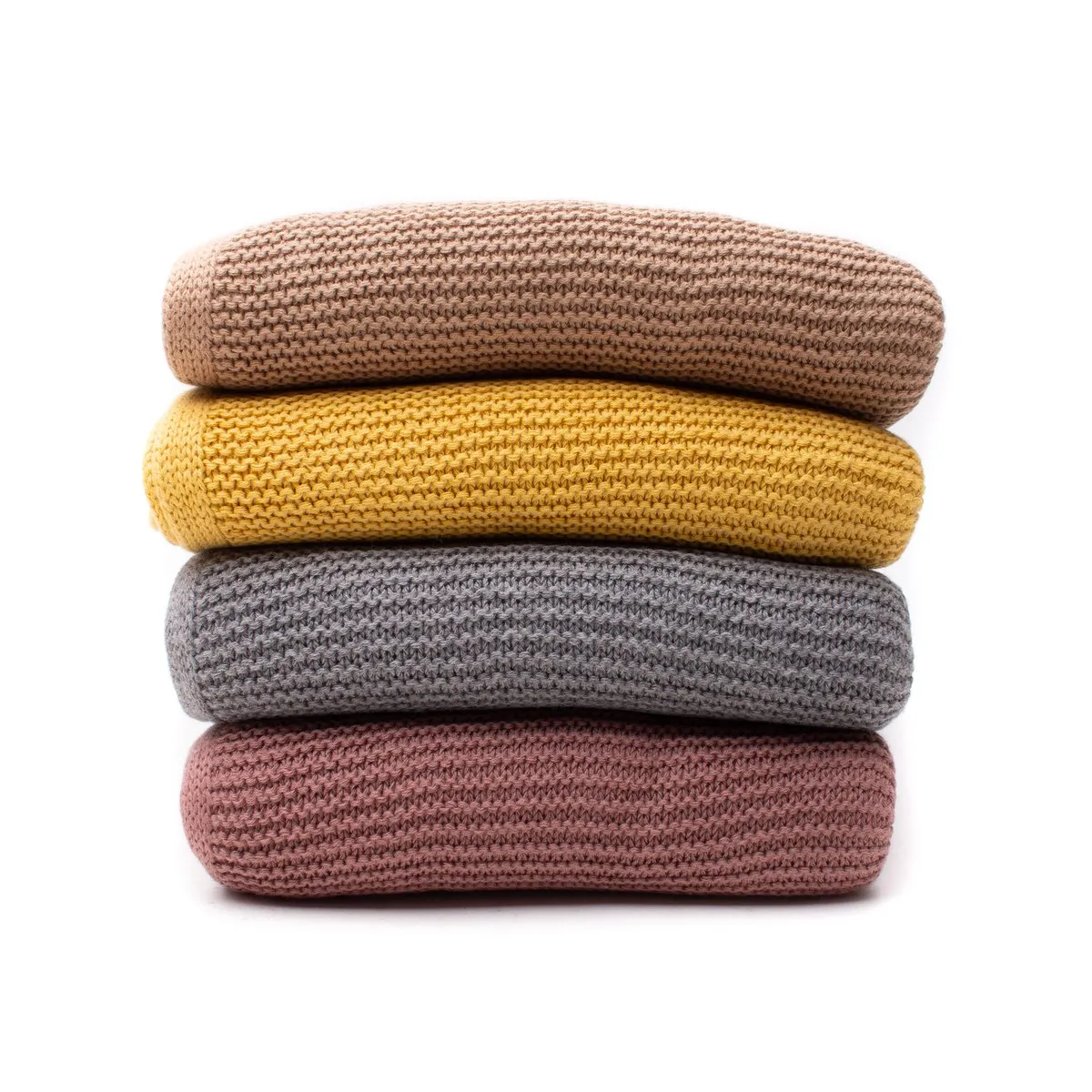 Babydecke gestrickt Wiladu 100% Baumwolle Extra Weich 100x80cm Öko-Tex