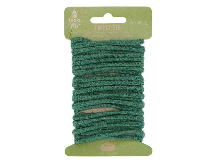 Pflanzenschonender Bindedraht mit Jute, 5m