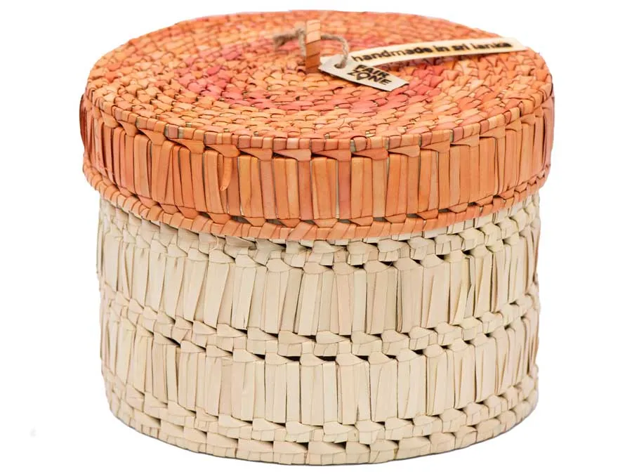 FAIR ZONE Palmyrah Korbset rund, 3er Set – Bild 2