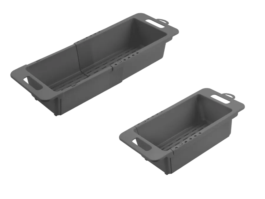 Ausziehbares Abtropfsieb für die Spüle und als Erntehelfer im Garten, Drain-Flex – Bild 3