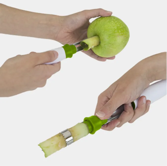 Apfelausstecher mit Auswerfer für schnelles Entkernen, mit ergonomischem Griff – Bild 2