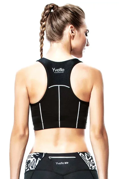 Sport-BH Slim Lines Black – Bild 3