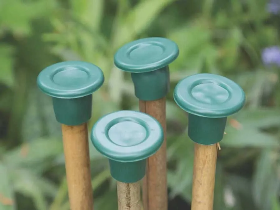 Weiche Schutz-/Kappen für Pflanzstäbe – Auch zum Aufbau von Abdeckungen, 10 Stück – Bild 3