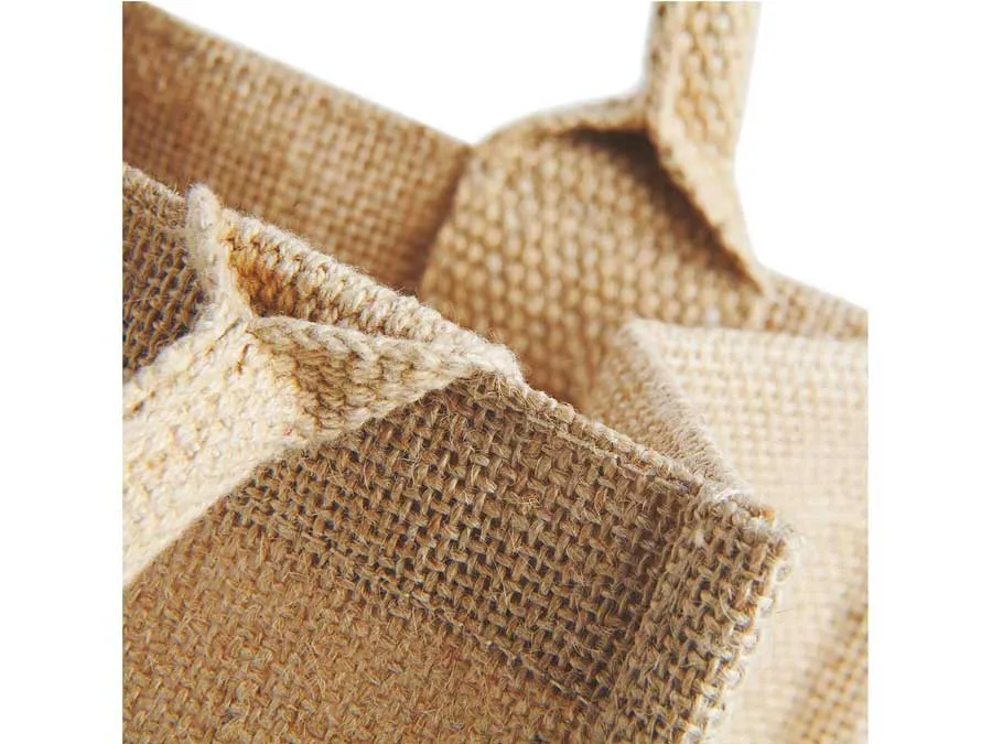 Mini Jute-Tasche für kleine Dinge oder als Geschenktüte, selbststehend – Bild 2