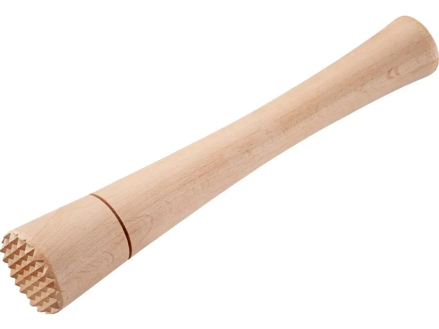 Fermentier- und Krautstampfer aus Buchenholz mit gezacktem Kopf – Bild 2