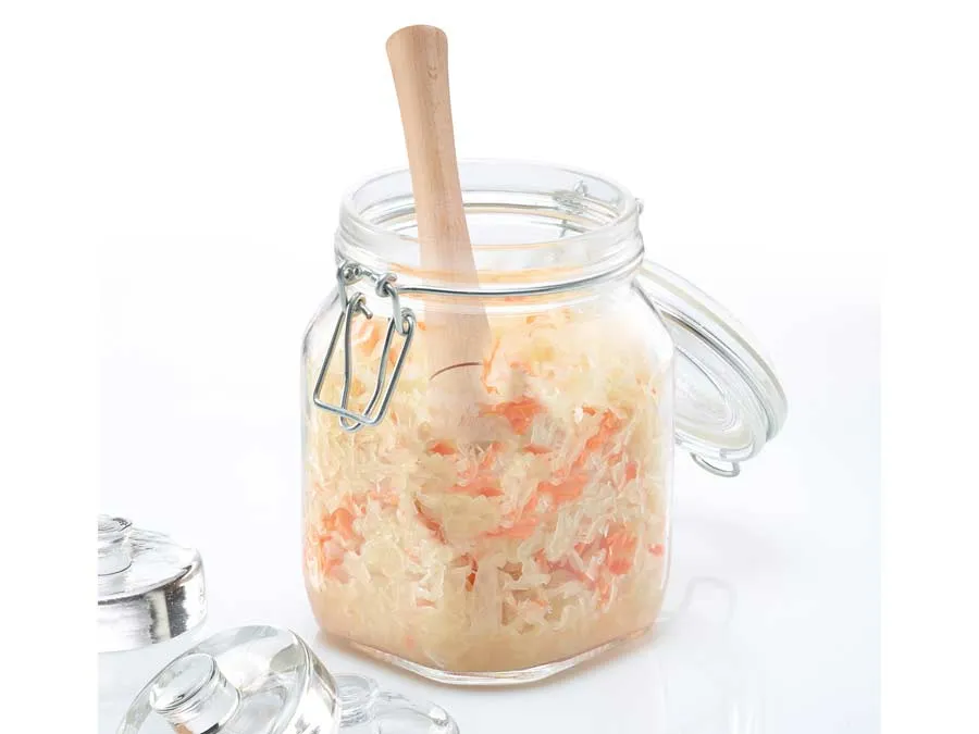 Fermentier- und Krautstampfer aus Buchenholz mit gezacktem Kopf – Bild 6