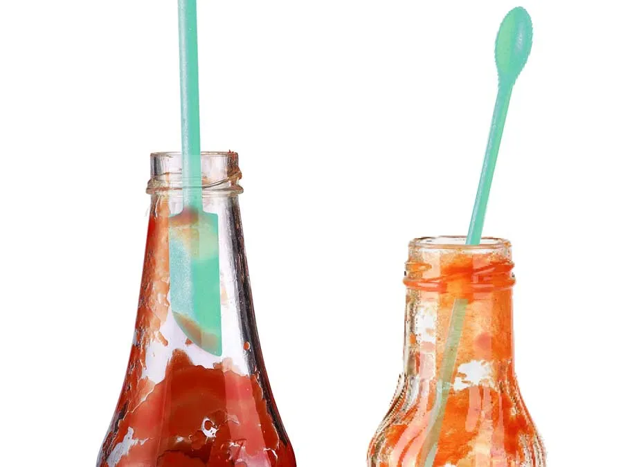 Restelöffel und Spatel, biegsam und elastisch, 3 Stück in verschiedenen Längen – Bild 3