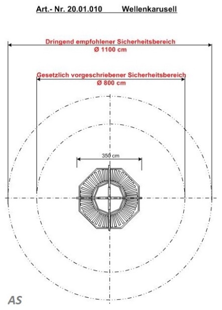 Wellenkarussell Karussell Netzkarussell Laufbahn Klassik Hally-Gally – Bild 3