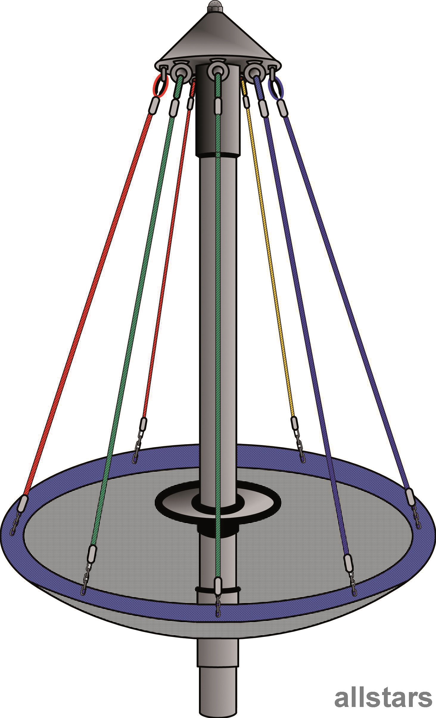 Vogelnest-Karussell Karussell drehbar Kletteranlage Kreisel KiGa KiTa öffentlicher Spielplatz Huck – Bild 2