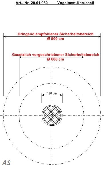 Vogelnest-Karussell Karussell drehbar Kletteranlage Kreisel KiGa KiTa öffentlicher Spielplatz Huck – Bild 4