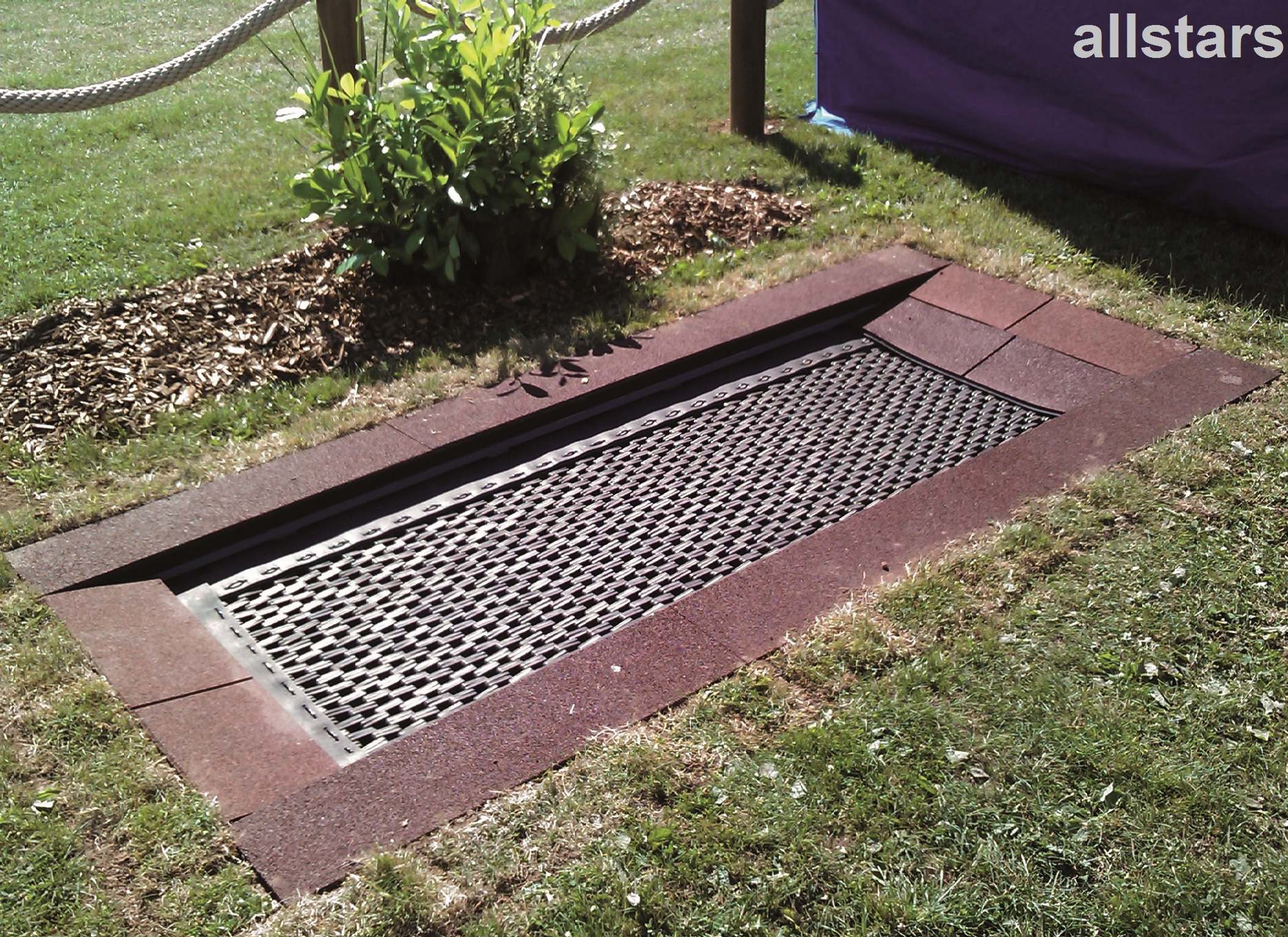 Eingrabrahmen für Trampolin XXL Einbautrampolin Hally-Gally allstars