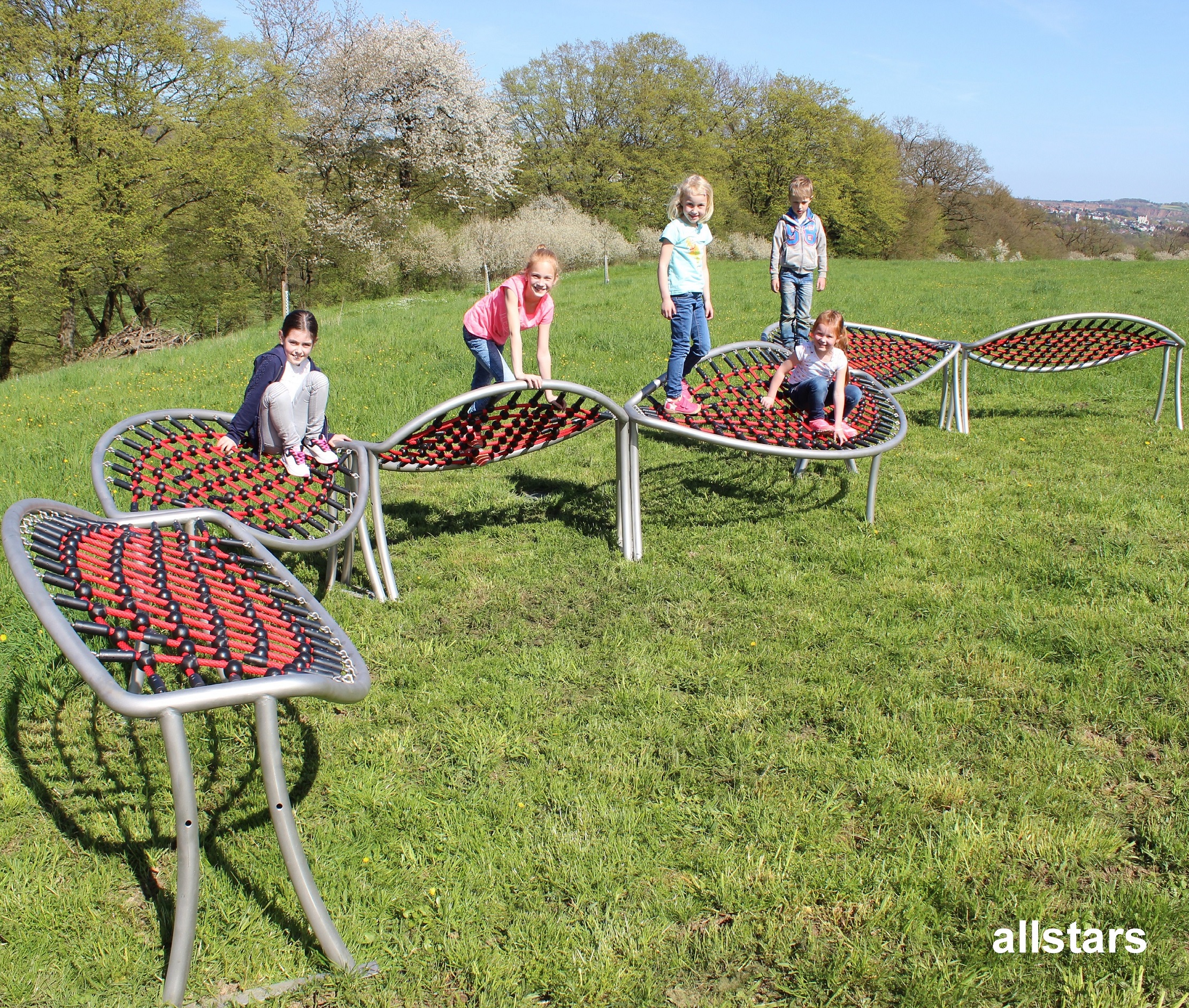 Element für Achterbahn schräg 90° Bogen nach innen für Klettergestell mit 1 Netzteil Hally-Gally – Bild 6