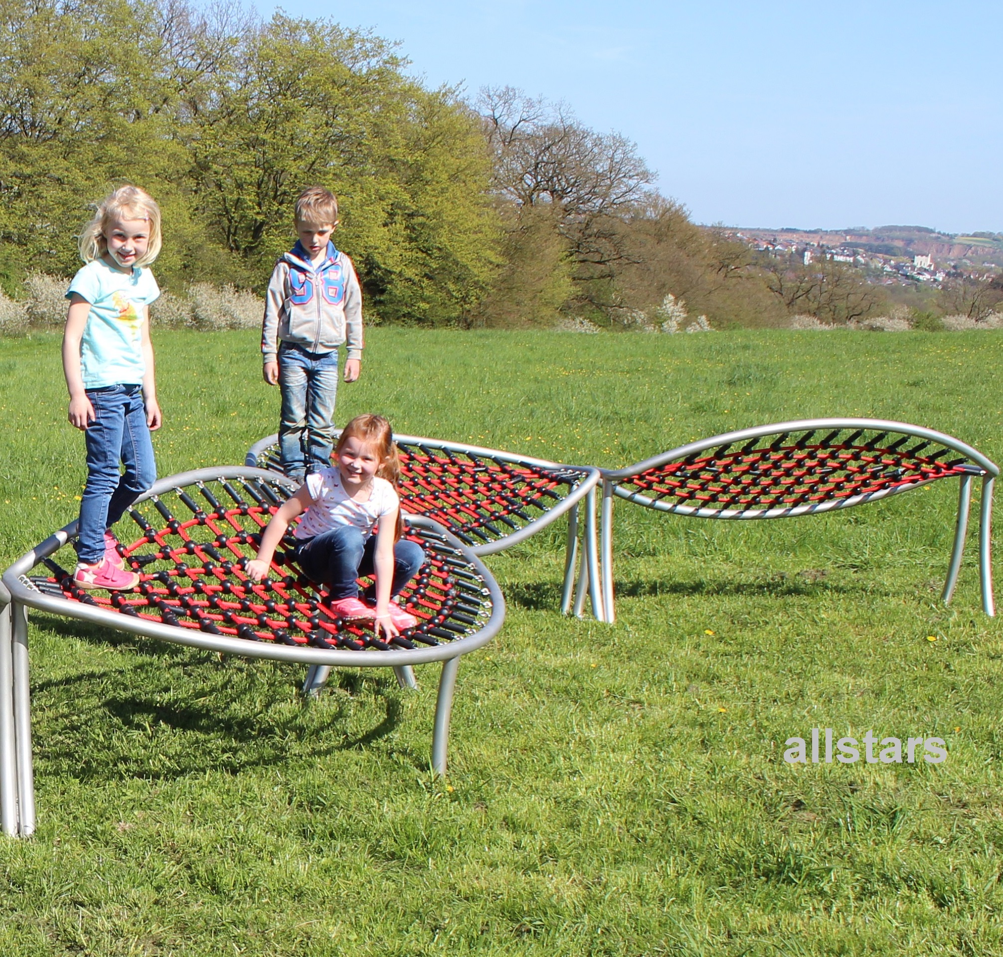 Element für Achterbahn schräg 90° Bogen nach innen für Klettergestell mit 1 Netzteil Hally-Gally – Bild 5