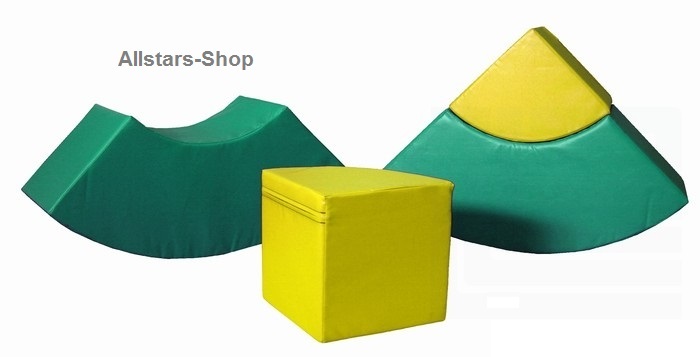 Bänfer Softbaustein Viertelrolle 300 mm Maxi Schaumstoff-Baustein Großbaustein – Bild 3