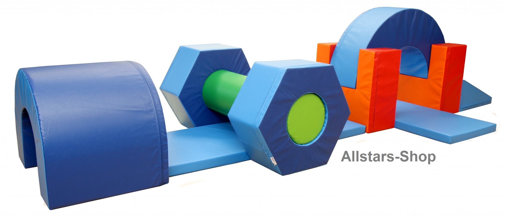 Bänfer Softbaustein Halbovalrolle 600 x 300 Maxi Schaumstoff-Baustein Großbaustein – Bild 3