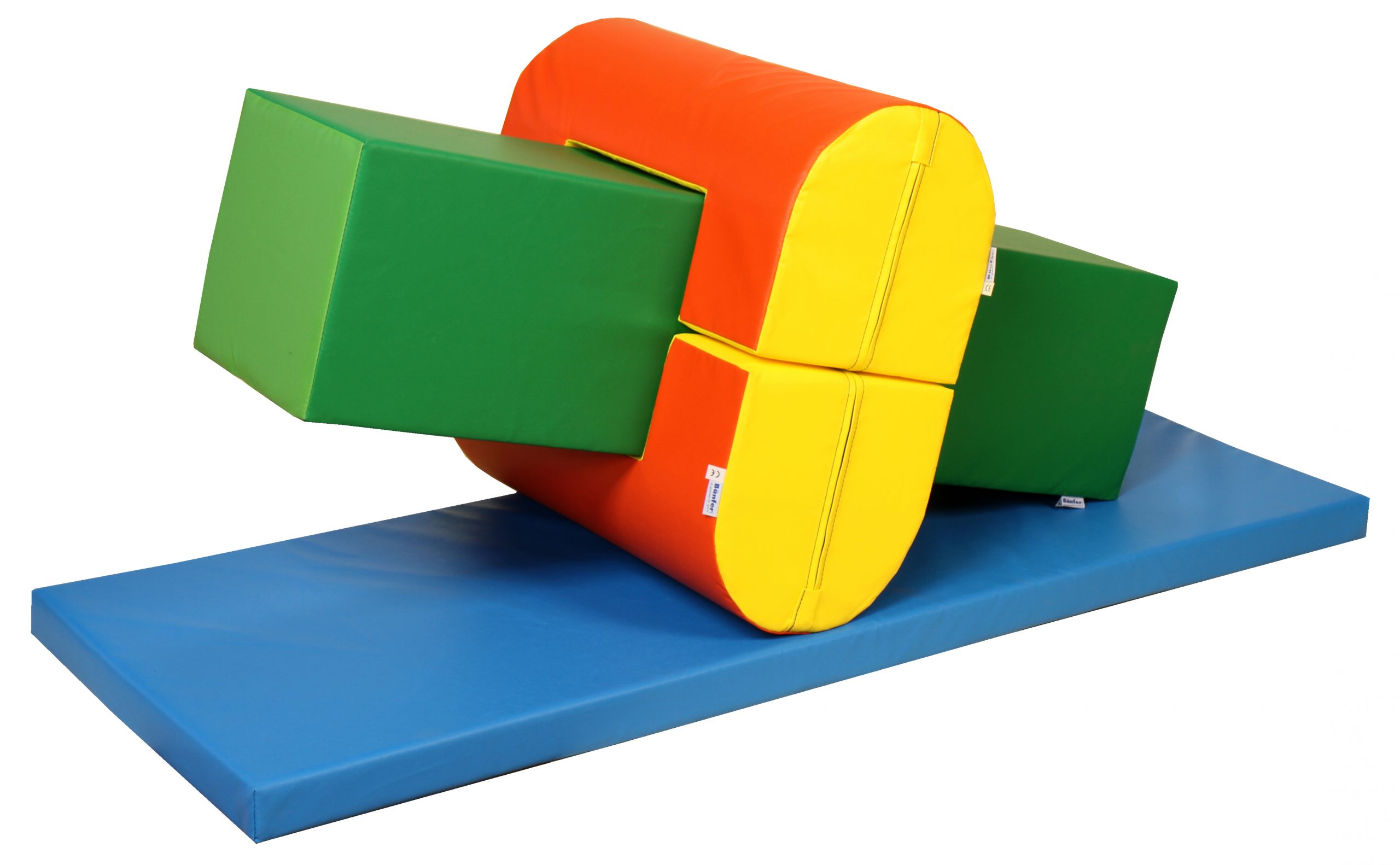 Bänfer Softbaustein Halbovalrolle 600 x 300 Maxi Schaumstoff-Baustein Großbaustein – Bild 5