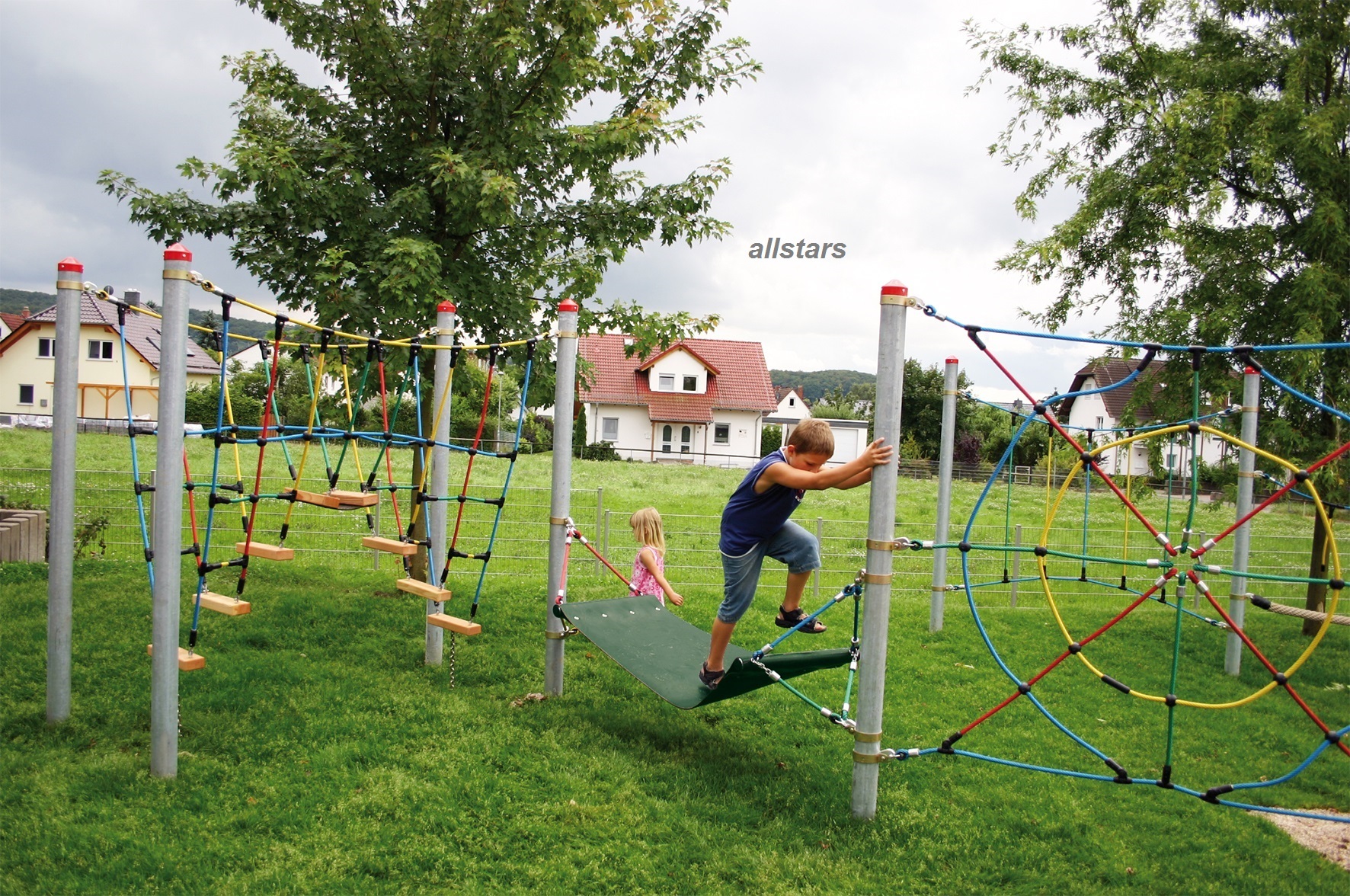 HUCK Gummigurt-Matte Hängematte Adventure-Parcours für Stahlpfosten – Bild 4