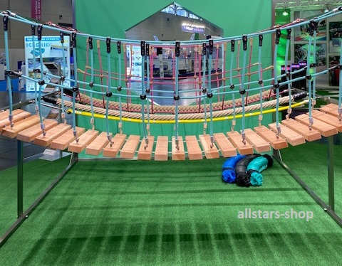 Brücke Holzlaufsteg Länge 4 Meter Lärchensprossen Breite 100 cm Huck – Bild 3