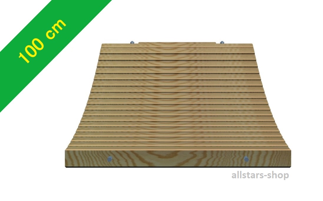 Brücke Holzlaufsteg Länge 4 Meter Lärchensprossen Breite 100 cm Huck