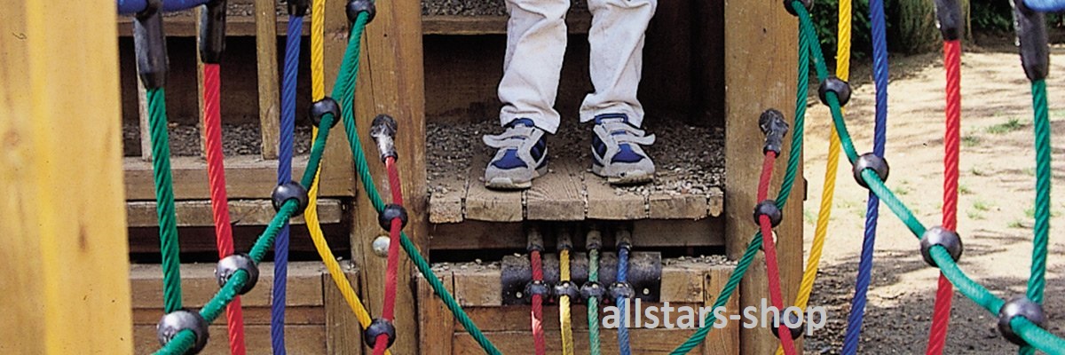 Netzbrücke V-Form 2,0 Meter Kletternetz Seilbrücke Kletterbrücke Hängebrücke Huck – Bild 2