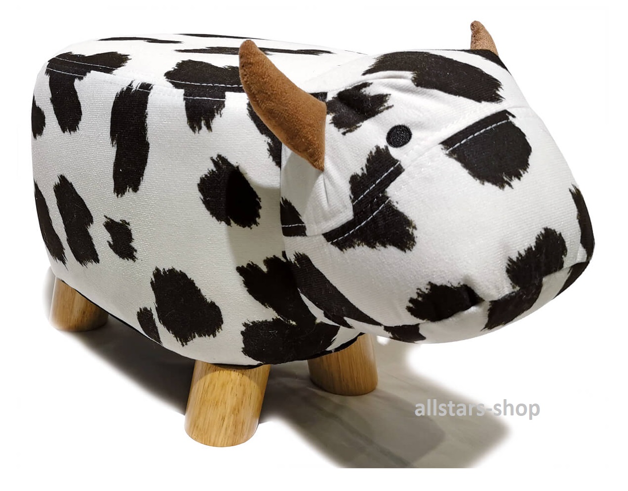 Hocker Tierhocker „Kuh“ Kinderhocker Mikrofaser für Kindergarten Kita allstars – Bild 2