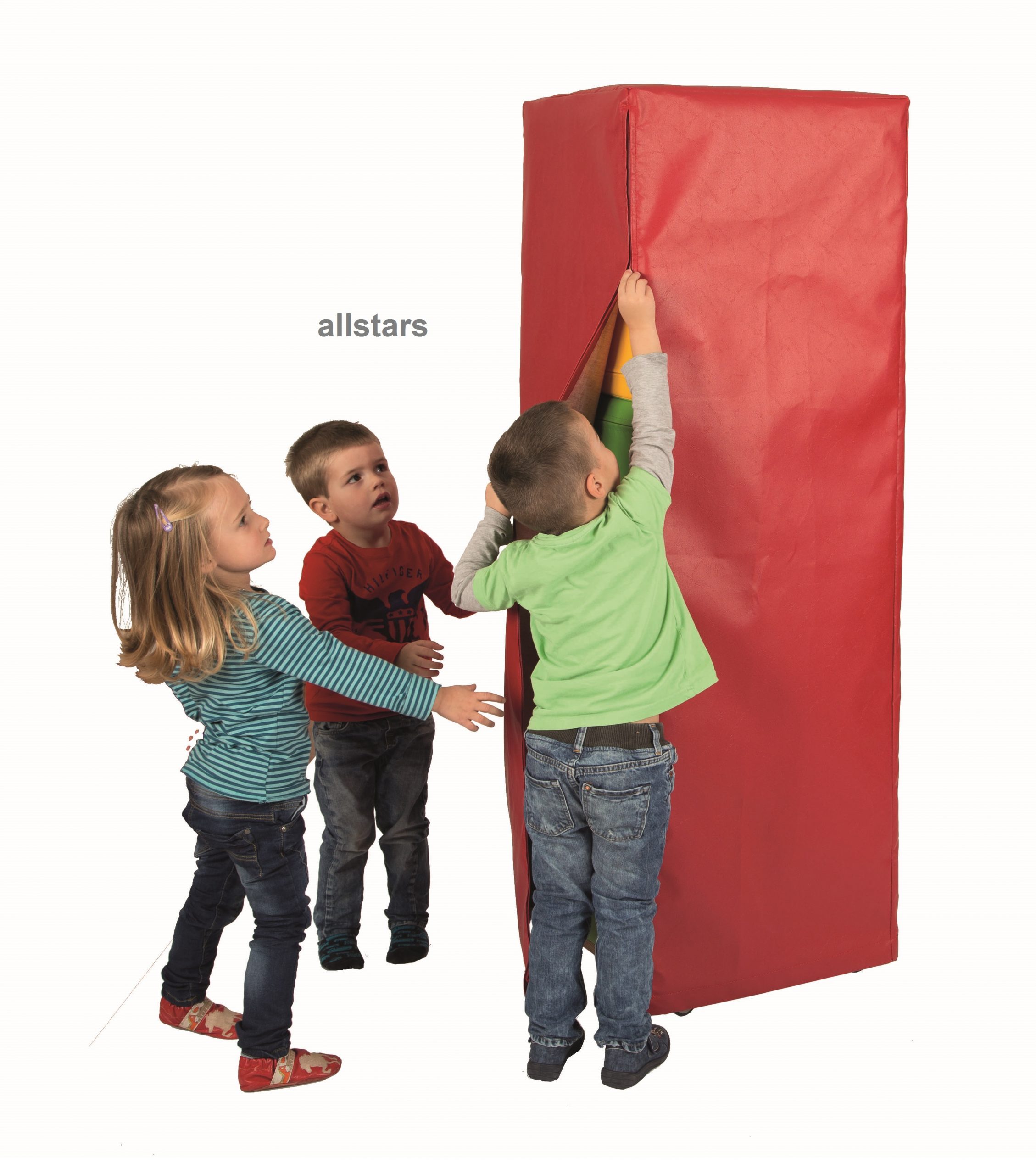 Bänfer Kids Softbausteine Bausteinsatz + Rollwagen 20-tlg. Schaumstoffbausteine Hülle – Bild 7