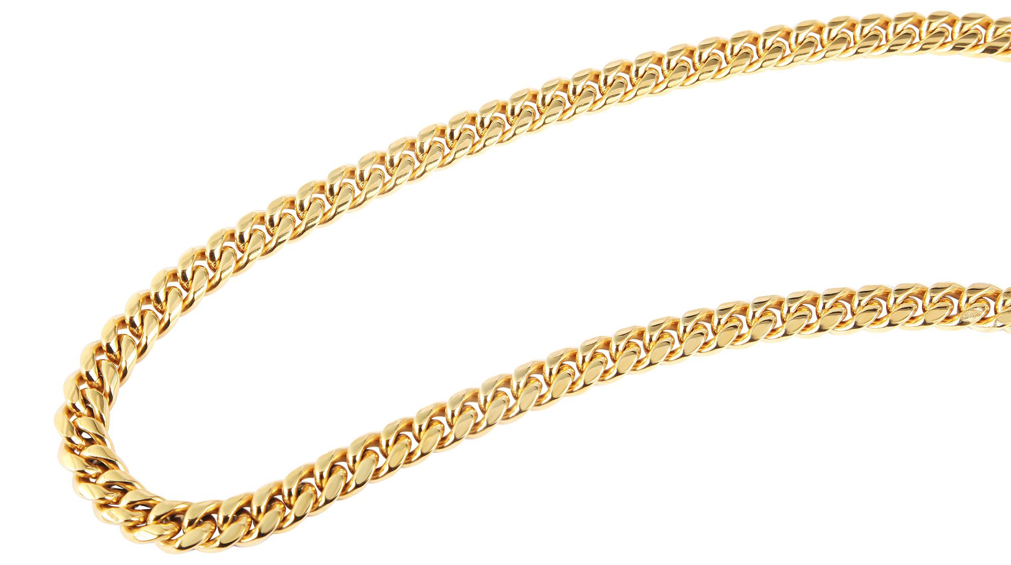 Akzent Panzerkette aus Edelstahl, goldfarben, Breite 12mm 5000155-0500 – Bild 2