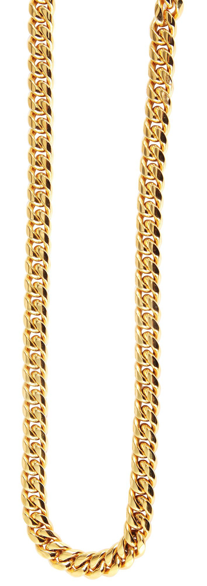 Akzent Panzerkette aus Edelstahl, goldfarben, Breite 12mm 5000155-0500