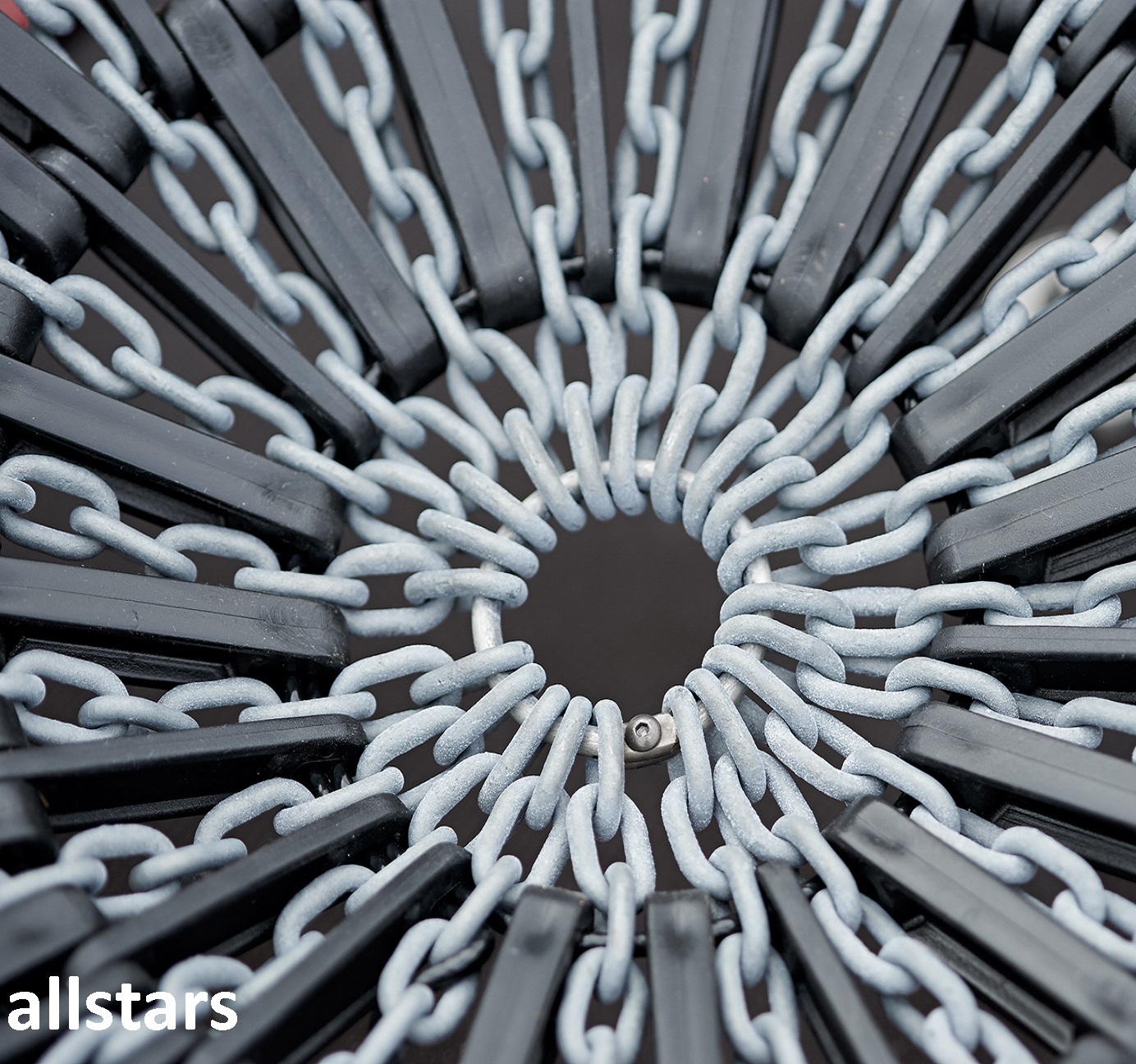 Schaukelgestell Br. 3,80 m mit Vogelnestschaukel 120 cm Robinie Eiche + Pfostenschuhe Nestschaukel farbig allstars – Bild 7