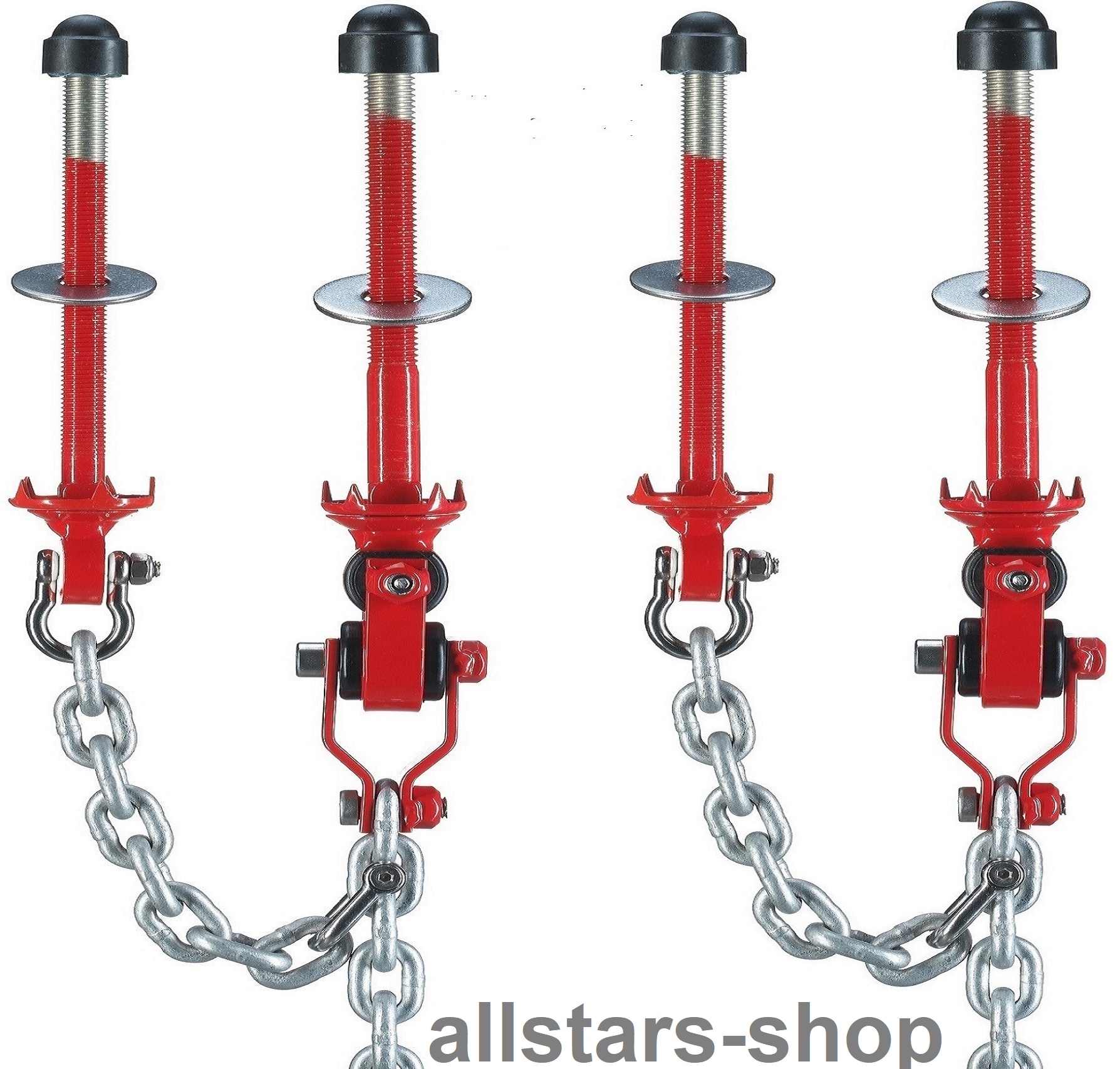 Schaukelgestell Br. 3,80 m mit Vogelnestschaukel 120 cm Robinie Eiche + Pfostenschuhe Nestschaukel farbig allstars – Bild 8