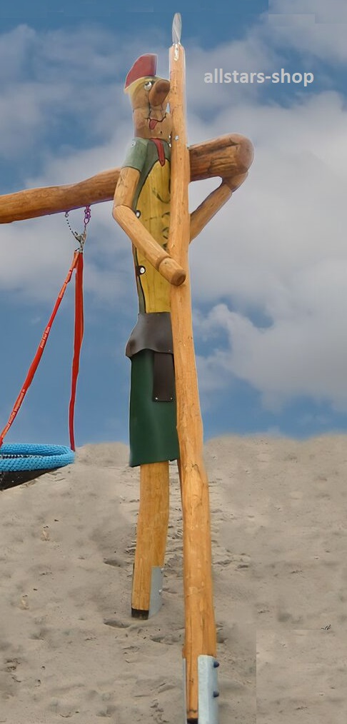 Zweierschaukel „Römerschaukel“ + Nestschaukel Holzschaukel Robinie Eiche Schaukel Holzidee – Bild 5