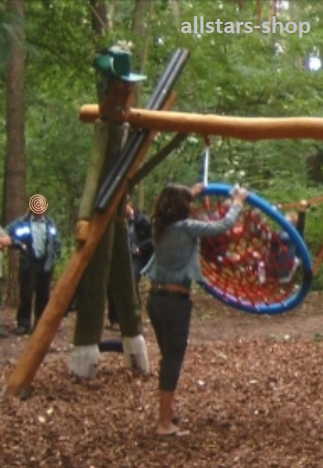 Zweierschaukel „Ritterschaukel“ Nestschaukel Holzschaukel Robinie Eiche Schaukel Holzidee – Bild 3