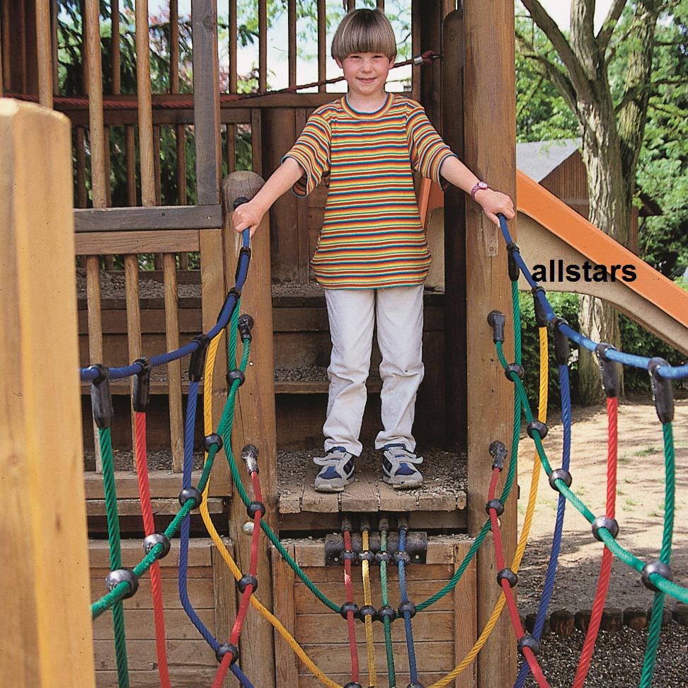 Netzbrücke V-Form 2,0 Meter Kletternetz Seilbrücke Kletterbrücke Hängebrücke Huck