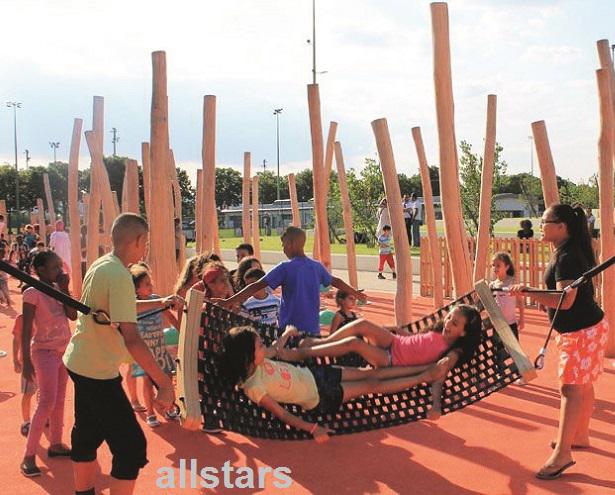 Huck Stahlglieder-Hängematte Profi Herkulesseil Netz Längenregulierung