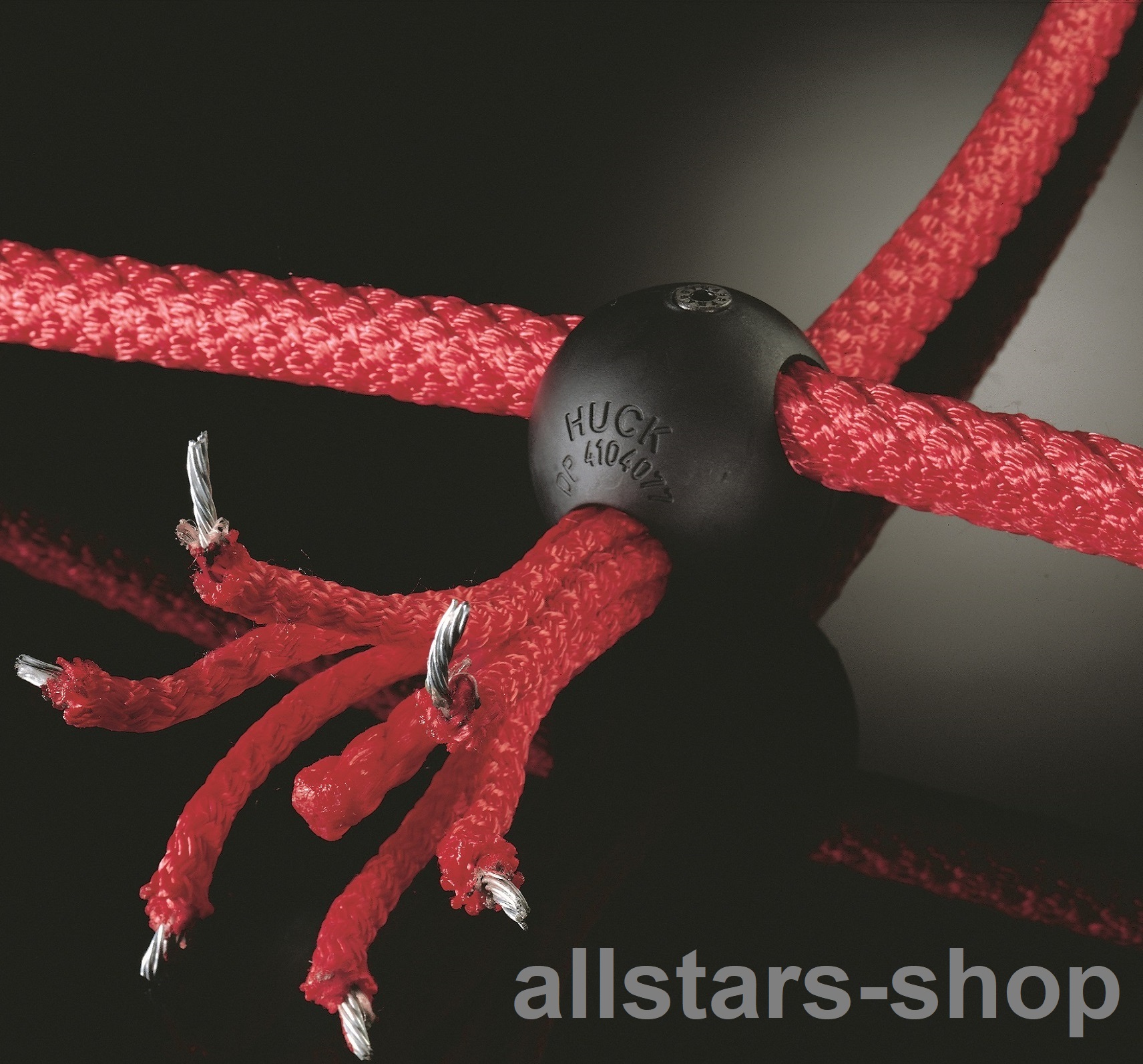 Kletternetz mit Kunststoff-Knotenkugel Herkulesseil 1 m² Ø 16 mm MW 30 cm mit Stahleinlage Huck – Bild 6