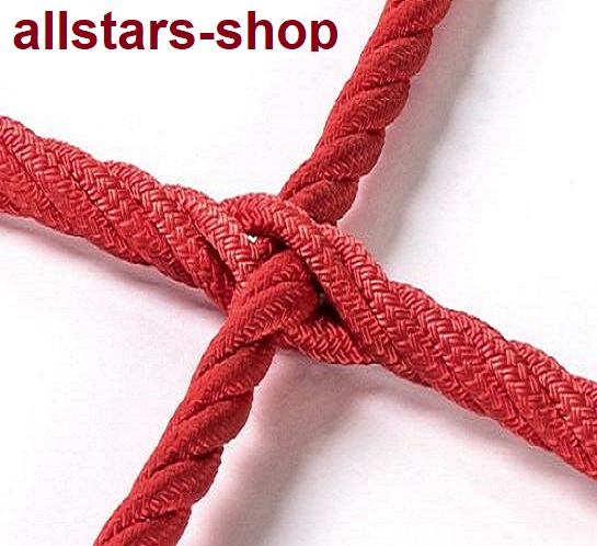 Kletternetz aus Herkulesseil mit Kreuzstich-Knotenverbindung 4 m² Ø 16 mm MW 50 cm mit Stahllitzen Huck – Bild 2