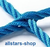 Kletternetz aus Herkulesseil mit Kreuzstich-Knotenverbindung 4 m² Ø 16 mm MW 50 cm mit Stahllitzen Huck – Bild 7