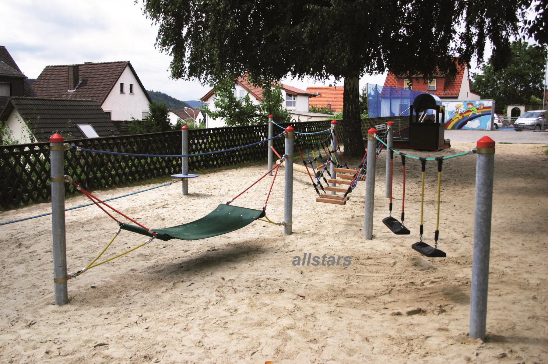 HUCK Gummigurt-Matte Hängematte Adventure-Parcours für Stahlpfosten – Bild 2