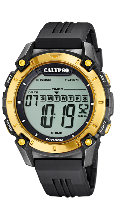 Calypso Herren Armbanduhr Digital Uhr schwarz K5814/4