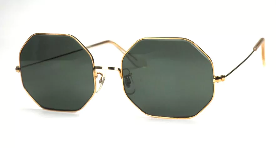 Sonnenbrille Ray Ban Bausch & Lomb USA, Vintage 80er Jahre, Achteckform