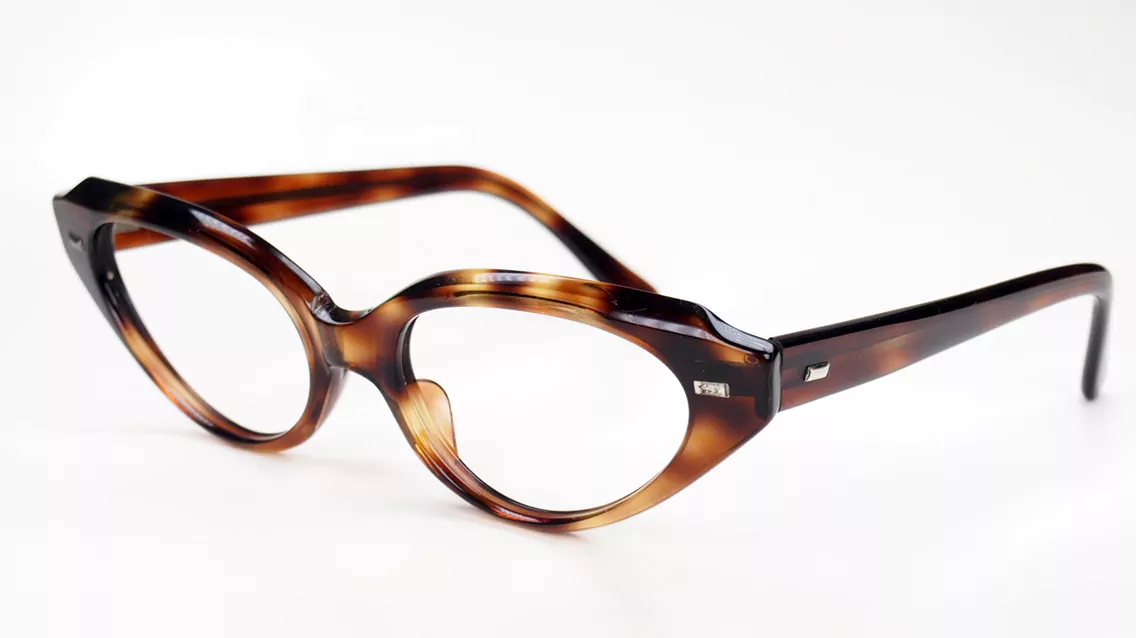 Echte Cateye- Vintagebrille der 70er Jahre – Bild 2